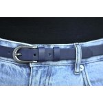 Penny Belts dámský kožený úzký pásek 178-56 tmavě modrý – Sleviste.cz