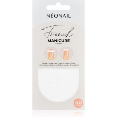 NeoNail French Manicure Stickers nálepky na nehty typ 02 40 ks – Zboží Mobilmania
