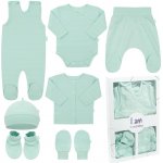 New Baby 4-dílná kojenecká soupravička do porodnice I AM mátová – Zboží Mobilmania