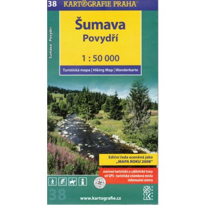 KT 38 Šumava Povydří mapa 1:50t. – Zboží Mobilmania