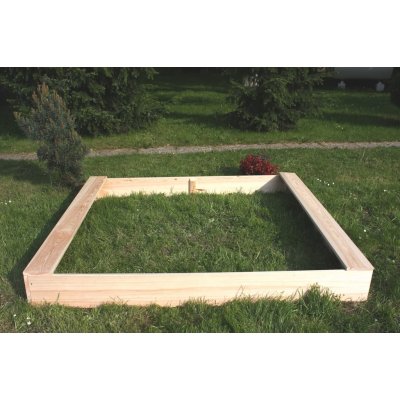 PiPi Dětské dřevěné pískoviště obdélník 160x180x20 cm – Sleviste.cz