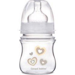 Canpol babies Antikoliková láhev se širokým hrdlem Newborn Růžová 120ml