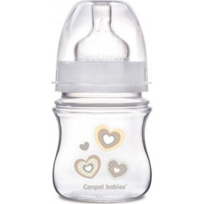 Canpol babies Antikoliková láhev se širokým hrdlem Newborn Růžová 120ml – Zboží Dáma