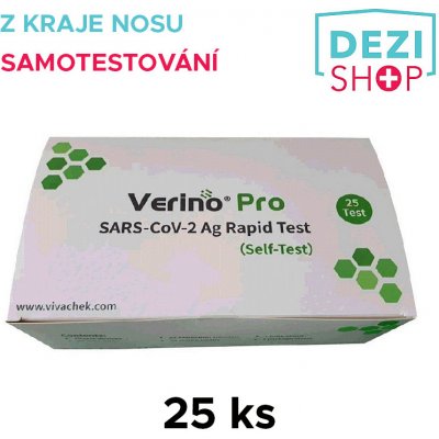 VivaChek Biotech Hangzhou VERINO Pro SARS-CoV- 2 Ag Rapid Test 25 ks – Hledejceny.cz