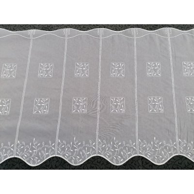 Záclona na vitrážku - voálová s výšivkou V550 60 cm – Hledejceny.cz
