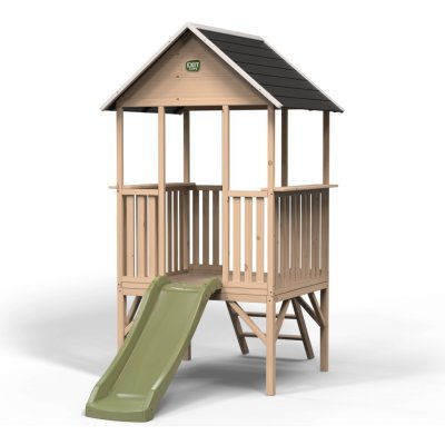 Exit Dřevěný domeček Panorama 300 skluzavka 226 x 203 x 120 cm – Zboží Dáma