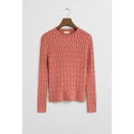 Gant Stretch Cotton Cable C-neck Faded Brick – Hledejceny.cz
