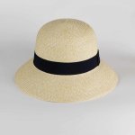 Krumlovanka dámský letní nemačkavý klobouk Cloche P-12628 béžová – Zboží Dáma