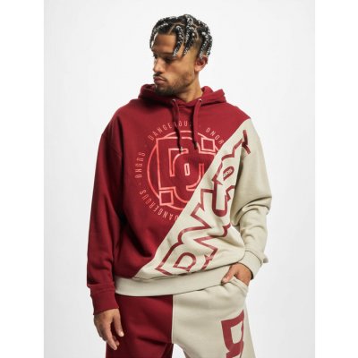 Dangerous DNGRS mikina Disorder Hoodie Dark Red Beige červená – Hledejceny.cz