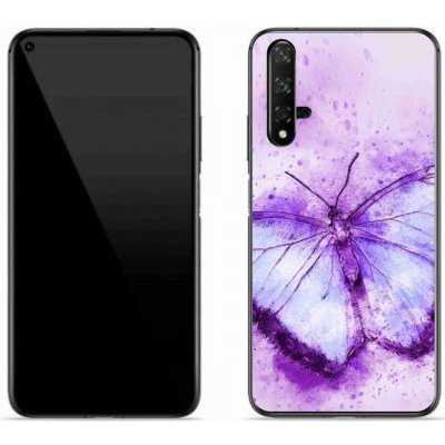 Pouzdro mmCase Gelové Huawei Nova 5T - fialový motýl – Zboží Mobilmania