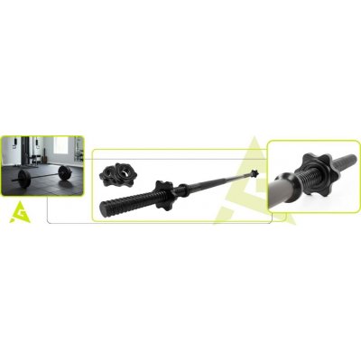 ACTIGET ACT0010 Vzpěračská tyč 120 cm rovná osa 25 mm – Zboží Dáma
