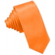 Kravata oranžová s potiskem