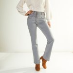 Blancheporte Bootcut džíny s vysokým pasem šedá – Zboží Dáma
