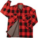 Rothco košile dřevorubecká zateplená fleece kostkovaná červená