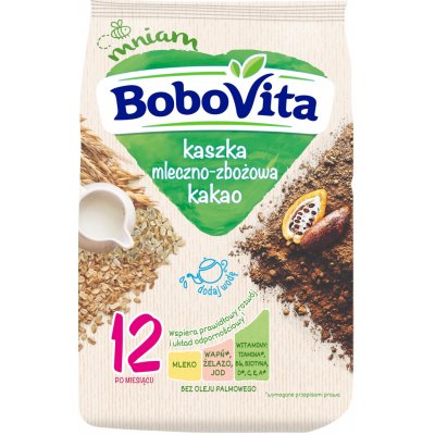 BoboVita Mléčná kaše s cereáliemi a kakaem 230g – Sleviste.cz