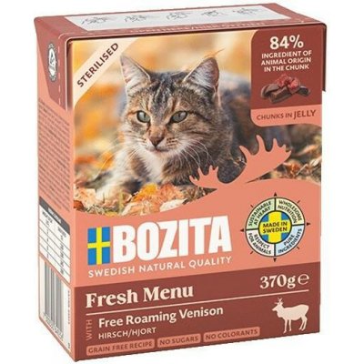 Bozita Cat Fresh Menu Sterilised kousky v rosolu se zvěřinou 370 g – Hledejceny.cz