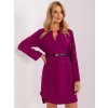 Dámské šaty Italy Moda volné košilové šaty -dhj-sk-5766.18x-purple Fuchsiové