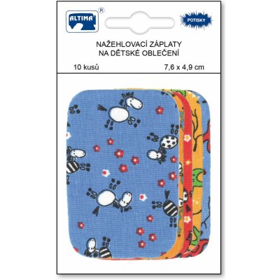 Nažehlovací záplaty s potiskem - malé - balení 10 ks – Sleviste.cz