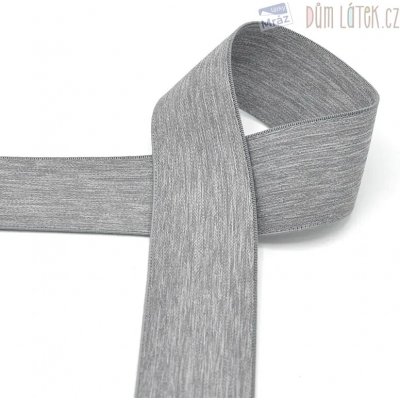Pruženka světle šedý melír, šíře 40 mm – Sleviste.cz