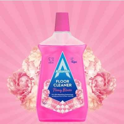 Astonish Čistič na podlahu s vůní pivoňky Peony Bloom 1 l – Zboží Dáma