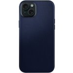 FIXED MagLeather kožené s podporou Magsafe Apple iPhone 15 modré FIXLM-1200-BL – Zboží Mobilmania