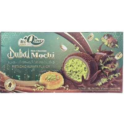 Qlove Japonské Koláčky Dubai Chocolate & Pistachio Kunafa Deluxe Mochi 45 g – Hledejceny.cz