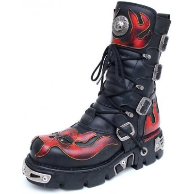 New Rock Vampire Boots 107-S1 Black-Orange – Zboží Mobilmania