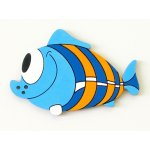 DEKORACE NA ZEĎ RYBA MODRÁ 16,5cm (balení 2ks) – Hledejceny.cz