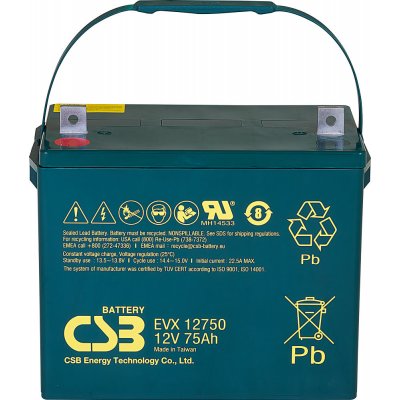 CSB 12V 75Ah EVX12750 – Zboží Živě