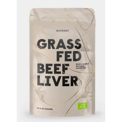 Nutriest Grass-fed lyofilizovaná bio hovězí játra v prášku 135 g – Hledejceny.cz