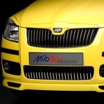 Milotec Lišta na horní část přední masky Škoda Fabia II (2006 - 2010) -
