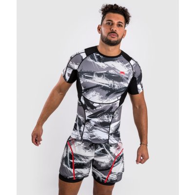 Rashguard Venum Electron 3.0 krátké rukávy Grey/Red – Zboží Mobilmania