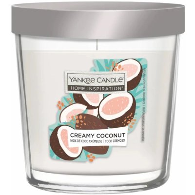 Yankee Candle Vonná svíčka ve skle Home Inspiration Creamy Coconut, 200 g – Zbozi.Blesk.cz