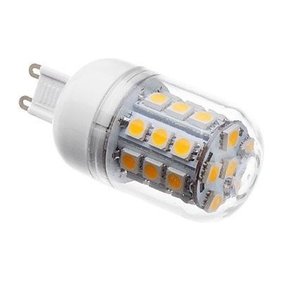 SMD Lighting LED žárovka G9 4W 27 SMD 5050 bílá teplá