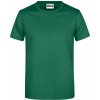 Pracovní oděv James & Nicholson 0790 Tričko pánské krátký rukáv tmavě zelená
