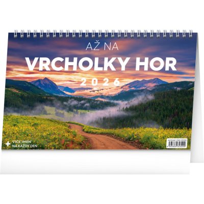 Stolní Až na vrcholky hor 2026 – Sleviste.cz