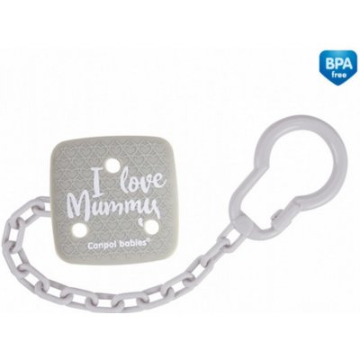 Canpol babies řetízek I Love Mummy Grey – Zboží Dáma