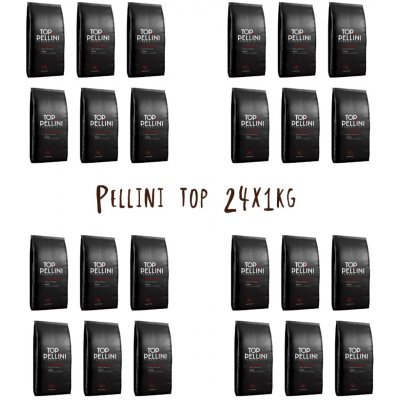 Pellini Top 100% Arabica zrnková 24 x 1 kg – Hledejceny.cz