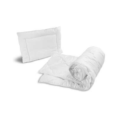 SENSILLO Dětská 2D sada přikrývka a polštář DELUXE do postýlky bílá – Zboží Dáma