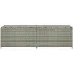 vidaXL polyratan 200 x 50 x 60 cm šedý 46476 – Zboží Mobilmania