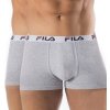 Boxerky, trenky, slipy, tanga Fila pánské boxerky šedé 2Pack