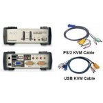 Aten CS-1732BC KVM switch USB Hub 2PC audio+USB-PS/2 – Zboží Živě