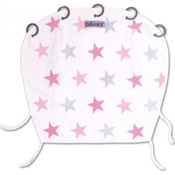 Dooky Design sluneční clona Pink Stars