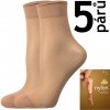 VOXX ponožky NYLON socks 20 DEN 5 párů beige