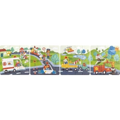 Hape Záchranná vozi 57 dílků – Zboží Mobilmania