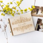 Dřevěné fotoalbum Naše svatba rozkvetlá Počet a barva papírů: Bílé - 30 listů – Zboží Živě