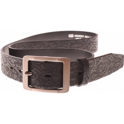 Penny belts dámský kožený opasek 6159-V2-90 černý