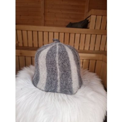 Saunový mág Přírodní klobouk bílošedá – Zboží Dáma