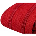 Zip spirálový 3 mm - metráž - různé barvy Zip spirálový 3 mm: 148 Červená – Zboží Dáma