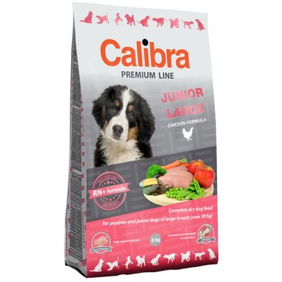 Calibra Dog Premium Line Junior Large 3 x 12 kg